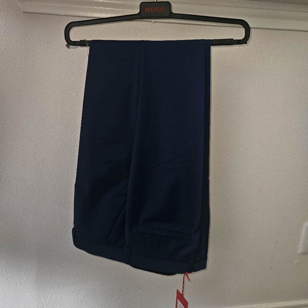Men's Black, Modern Fit, Hugo Slacks, 34Regular